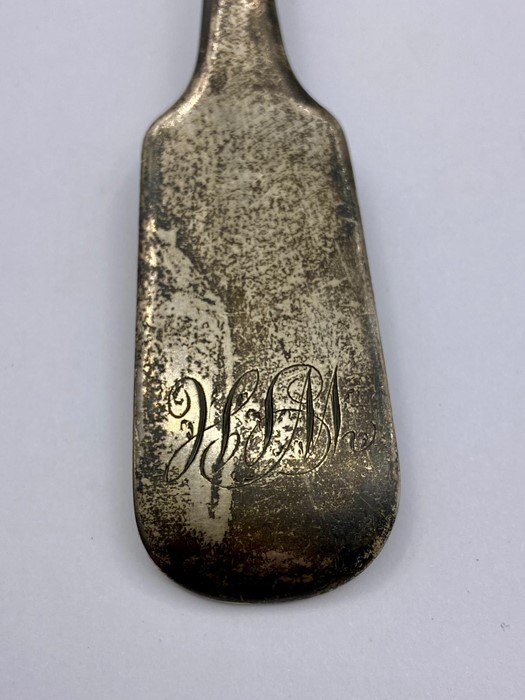 A Georgian, Exeter hallmarked spoon, possibly 1796. - Image 2 of 4