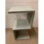 A contemporary cube style shelving unit (35cm x 67cm)