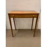 A small console table with drawer to centre (H73cm W69cm D36cm)