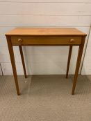 A small console table with drawer to centre (H73cm W69cm D36cm)