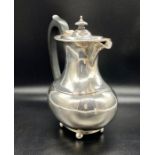 An Edward Barnard Silver Coffee Pot Hallmarked London 1938 plus hallmarked filter (Total Weight