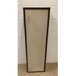 A metal gun safe with double locks to front (H130cm W40cm D25cm)