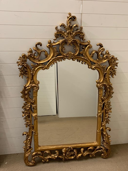 A large gilt frame mirror (H165cm W110cm) - Image 2 of 2