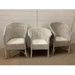 Three Lloyds Loom white chairs