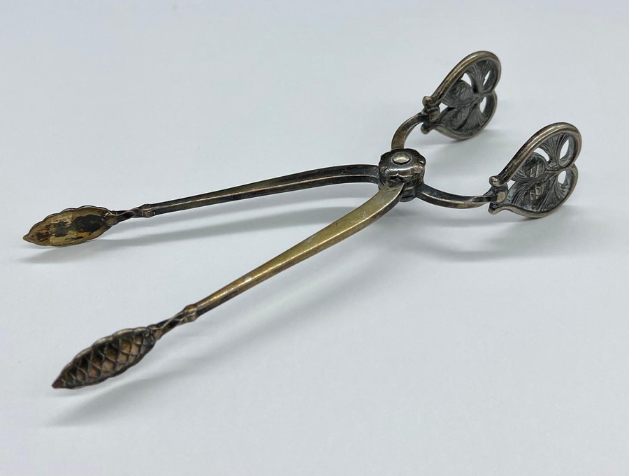 A pair of 1956 Finnish silver sugar nips