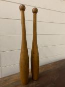 Two Vintage Juggling Batons (H46cm)