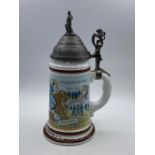 A German Lidded stein, dated 1903/05