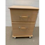 A single bedside cabinet with drawer and cupboard under (H65cm W43cm D42cm)