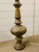 A brass morocco style lamp