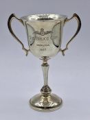 A Silver Trophy Royal Flying Corps interest London 1924 (Edward Barnard & Sons) 113 g Engraving