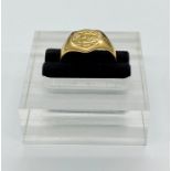 An 18ct gold Signet ring (3.8g)