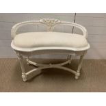 A French style sofa/bench (H68cm W94cm D48cm)