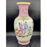 A Famille Rose Chinese (Republic Period) Vase 37 cm.