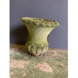 A reclaimed garden urn planter, no base (H33cm)