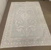 A duck egg blue rug