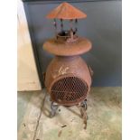 A garden chiminea (H100cm)