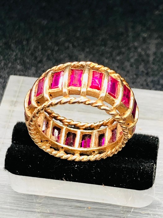 An 18ct gold ruby ring. - Image 2 of 3