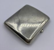 A Silver cigarette case AF hallmarked to Birmingham (WN makers marks)