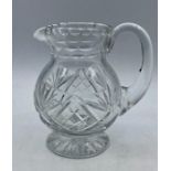 A Thomas Webb Crystal glass jug