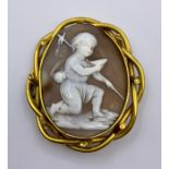 A Pinchbeck Cameo brooch