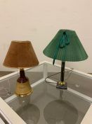 Two table lamps