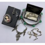 A Selection of silver jewellery
