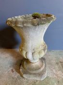 An urn shape planter with scrolled bottom (H46cm)