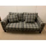 A John Sankey Voltaire classic shape two seater sofa (H68cm W190cm D103cm)