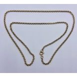 A 9ct gold necklace (4.1g + 50cm L )