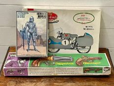 A selection of three boxed model kits to include, Erzherzog Siegmund, Pepperbox Derringer and