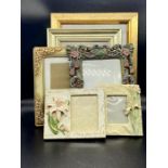 A selection of photo frames, various sizes