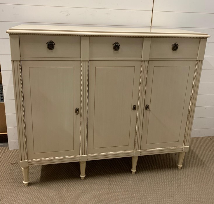 A French style high sideboard (H113cm W127cm D43cm)