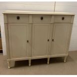 A French style high sideboard (H113cm W127cm D43cm)