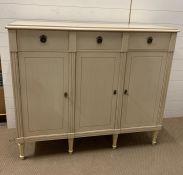 A French style high sideboard (H113cm W127cm D43cm)