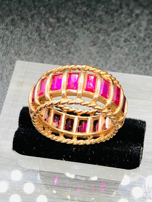 An 18ct gold ruby ring. - Image 3 of 3