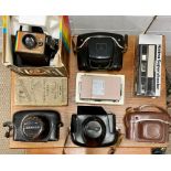A Selection of Vintage cameras and equipment.