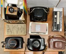 A Selection of Vintage cameras and equipment.