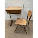 A school desk and chair (H76cm W57cm D46cm)