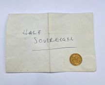 A 1905 gold Half Sovereign (22ct)
