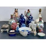 A Large selection of Chinese ceramics, various periods, designs and conditions.