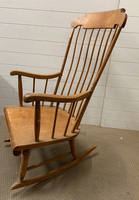 Nichols and Stone Co rocking chair (H110cm W57cm D51cm) - Image 9 of 9