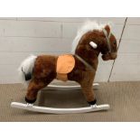 A children's plush rocking horse (H70cm W76cm)