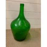 A large green bottle