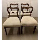 Four William IV dining chairs