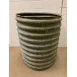 A reclaimed galvanised drum (H80cm Dia62cm)