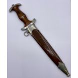 A Third Reich SA Honour dagger, (brown handle and scabbard)