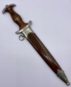 A Third Reich SA Honour dagger, (brown handle and scabbard)