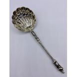 A Silver Apostle Sugar Sifter, Henry John Lins, London 1878, rare makers mark only used for a year