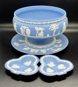 A Selection of Jasperware (Bowl 22cm Dia x 13cm H )