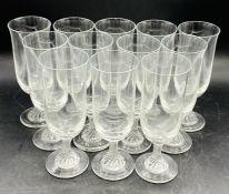 A Selection of twelve British Airways champagne glasses.